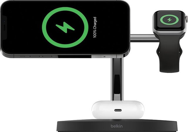 Belkin BoostCharge Pro 3in1 Wireless 15W Ladestation schwarz - Bild 1
