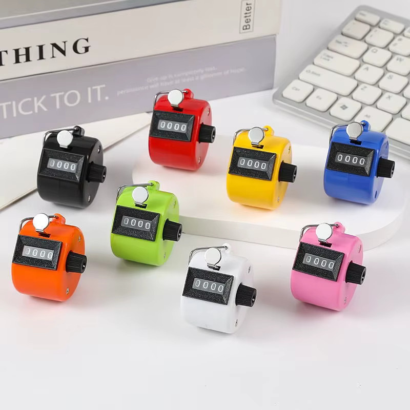 Mechanischer manueller Tally-Zähler mit 4 Stellen in Pink für Geschäft und Büro - Bild 2