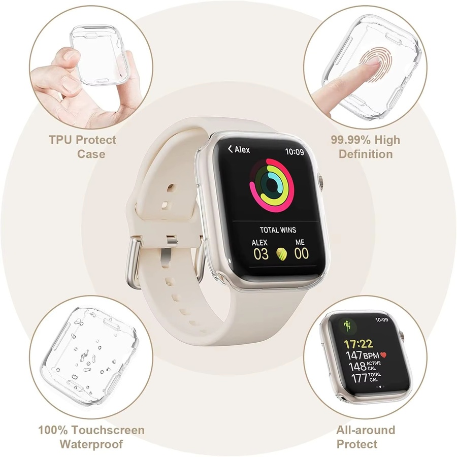 RWBANDS Displayschutzfolie für Apple Watch Ultra 2, 49 mm, transparent, Unisex - Bild 2