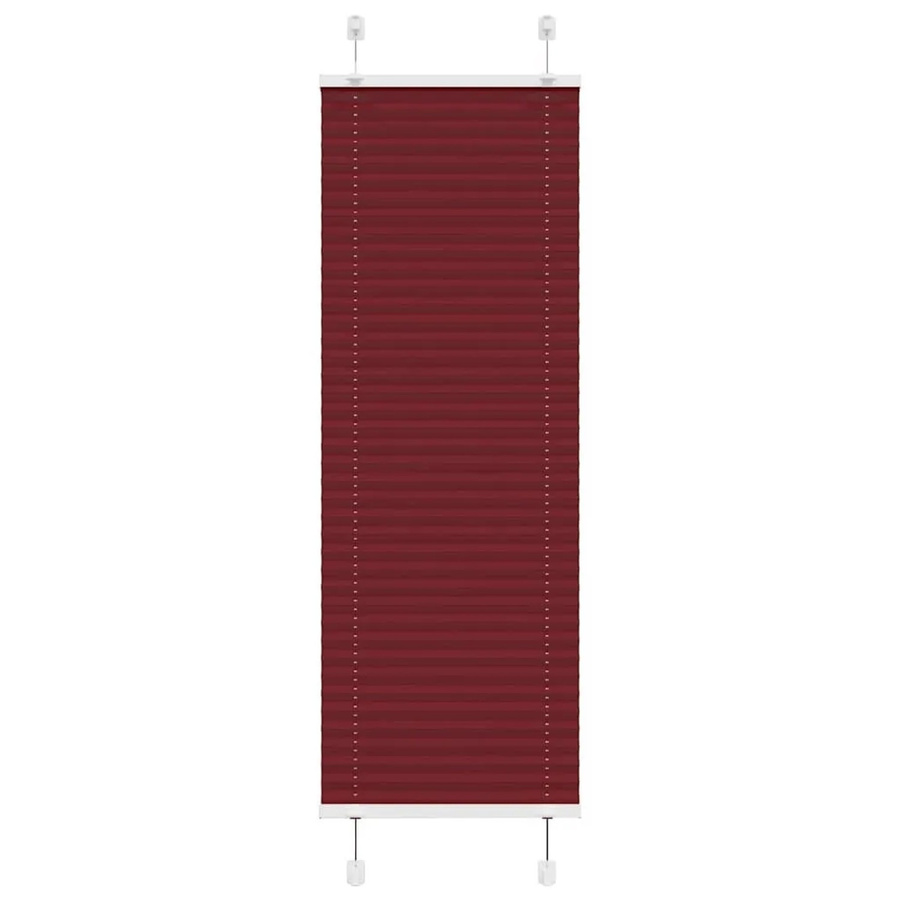 vidaXL Plissee Bordeauxrot semi-transparent aus Polyester, B: 50 cm, H: 100 cm - Bild 2