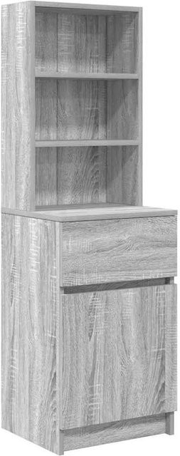 vidaXL Nachttisch Grau Sonoma aus Holzwerkstoff, B/T/H: 39 x 35 x 125 cm - Bild 1