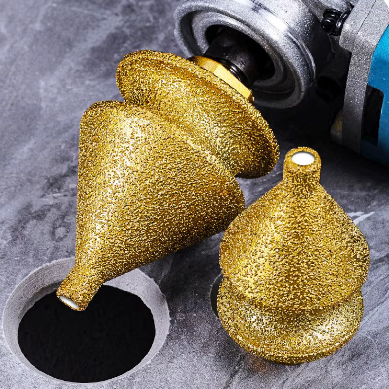 NIUXIANG 4in1 Diamant Anfasmaschine für Winkelschleifer zum Trimmen von Hartschalenkanten, Keramikfliesen und Marmor in Gold - Bild 5