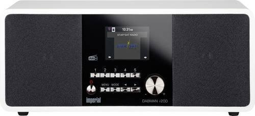 Imperial DABMAN i200 Internet Tischradio mit DAB+, UKW, AUX und USB in Weiß - Bild 1