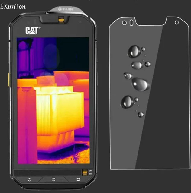 Caterpillar Displayschutzfolie aus 9H gehärtetem Glas für Cat S60 S61 S62 Pro S41 S42 H+ S52 S31 S32 in Transparent - Bild 1