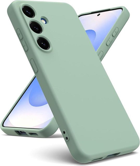 Stoßfeste Flüssigsilikon-Hülle für Samsung Galaxy S25 in Matte Candy-Farbe - Bild 1