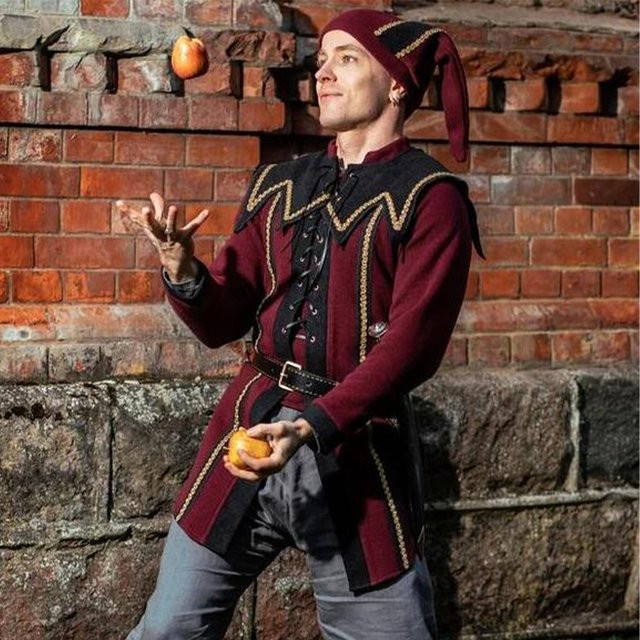cosplaydream Narr-Zikero-Cosplay-Kostüm, Jacke und Hut, Set, Unisex - Bild 1