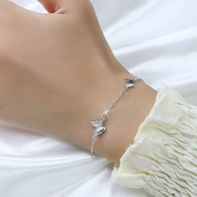 Armband 925 Silber, Perle, weiß, Mädchen - Bild 1