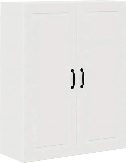vidaXL Küchenwandschrank in Weiß Hochglanz mit Schranktüren aus Holzwerkstoff, B/T/H: 80 x 31 x 100 cm - Bild 1
