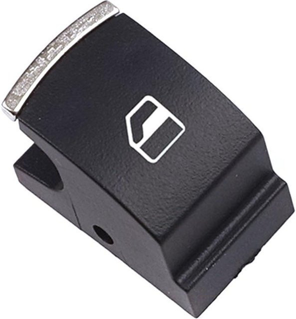 BROSS Fensterheberschalter-Knopfabdeckung für VW Amarok Golf Passat Polo Tiguan Touran und Seat Altea Leon Ibiza in Schwarz oder Silber - Bild 1