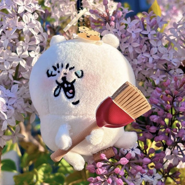 Chiikawa Nagano Bär Plüsch-Schlüsselanhänger, Stofftier-Anhänger, Weiß - Bild 1