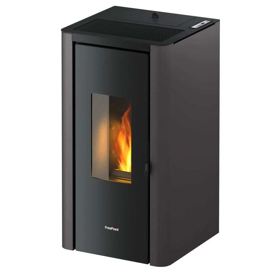 Freepoint Pelletofen Indi Stahl in Anthrazit mit 7 kW Leistung - Bild 2