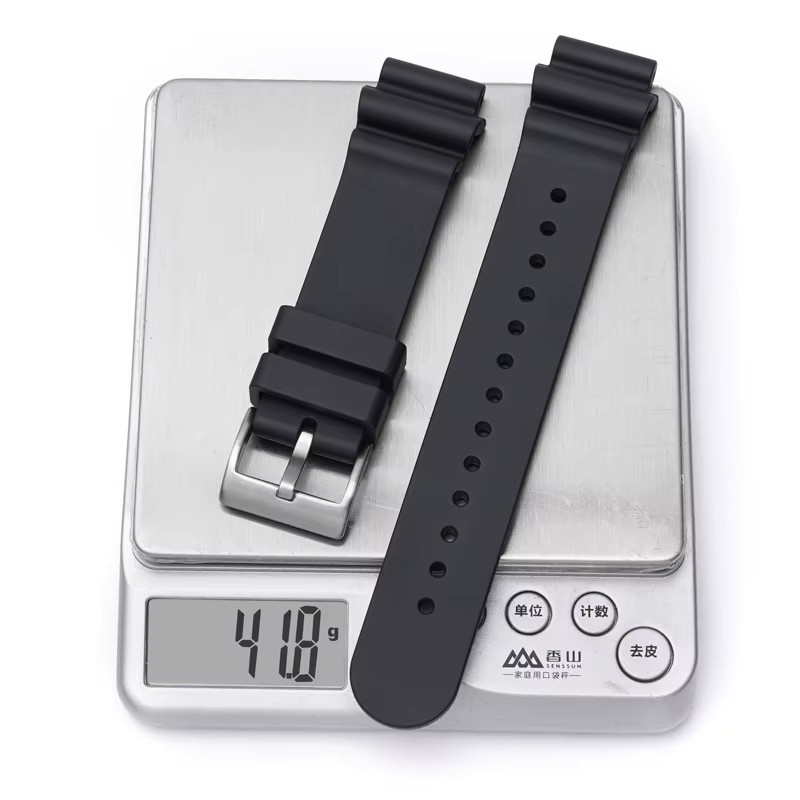 strapfreak Uhrenarmband Fluorkautschuk, Schwarz, Herren - Bild 2