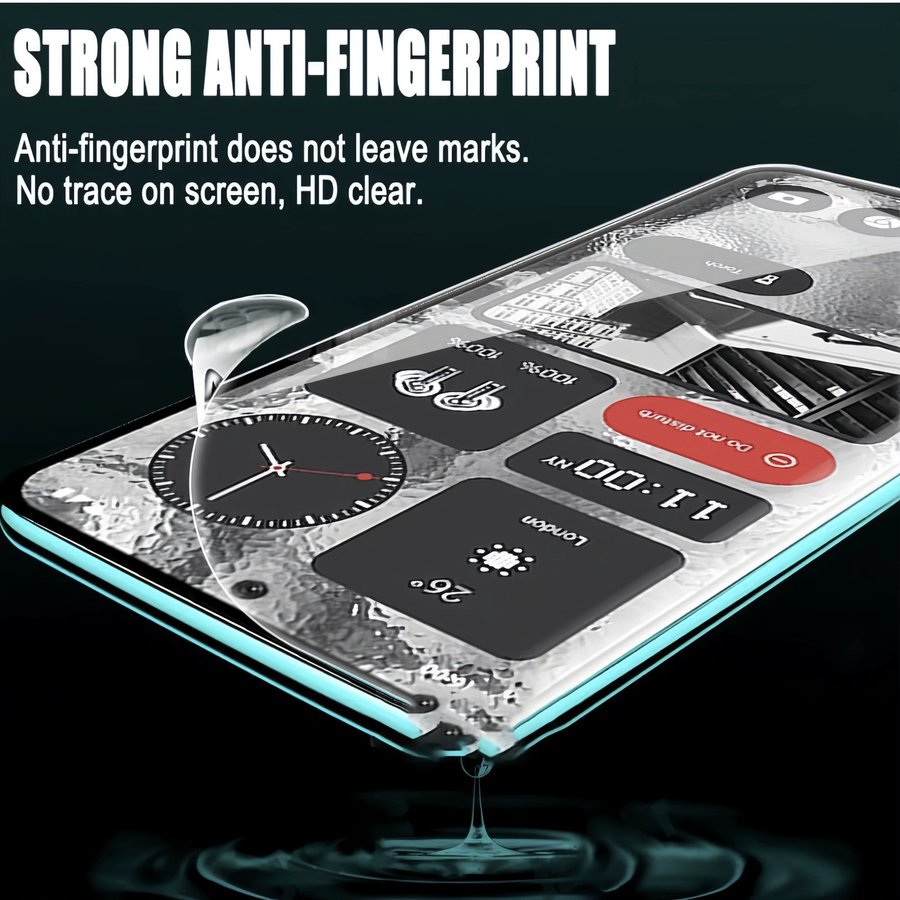 2 Stück flexible Hydrogel-Displayschutzfolien für Nothing Phone 3a Pro Lite, 2a, 3 und 2, transparent und kratzfest - Bild 3