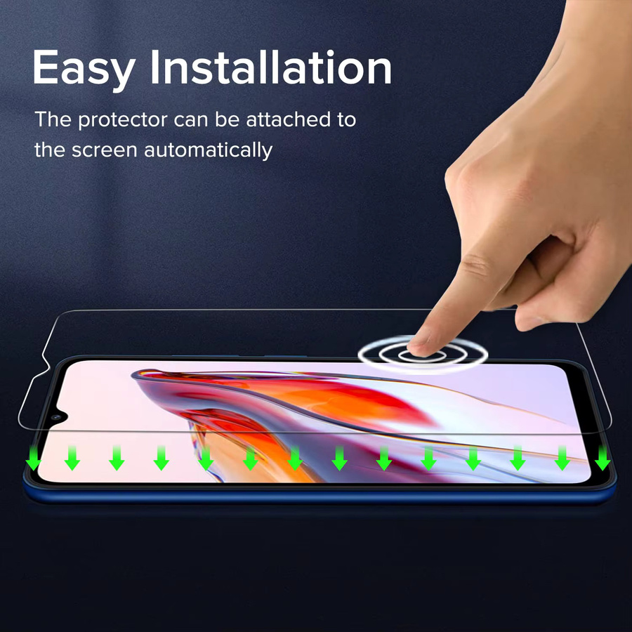 Xiaomi Redmi A3 Displayschutzfolie aus gehärtetem Glas, transparent, HD-Kristall, 9H kratzfest - Bild 3