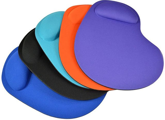 Ergonomisches Mauspad mit Handgelenkstütze in Orange für Schmerzlinderung und rutschfesten Halt - Bild 1