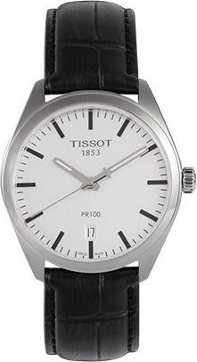 Tissot Armbanduhr, Quarz, Edelstahlgehäuse, 39 mm, Lederarmband, Herren - Bild 1