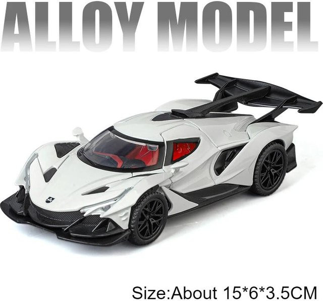 Linyi toy car Apollo Evo Ie Automodell, 1:32, Metall Druckguss, Rückzieher, ab 14 Jahren - Bild 1