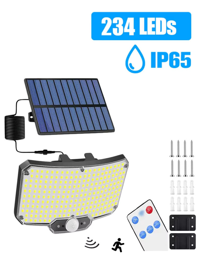 Arbrac 2er-Pack LED Solar-Sicherheitsflutlicht mit Bewegungssensor, IP65 wasserdicht, weißes Außenlicht für Garten, Terrasse und Garage - Bild 7