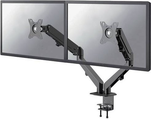 Neomounts Monitor-Tischhalterung DS70-700BL2 für 2 Displays von 43,2 cm bis 68,6 cm, Schwarz, höhenverstellbar, rotierbar, neigbar und schwenkbar, VESA 75x75 mm - Bild 1