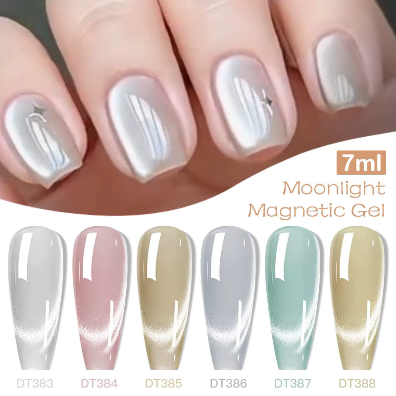 Meet Across Moonlight Cat Magnetischer Gel-Nagellack, rosa, schimmernd - Bild 3