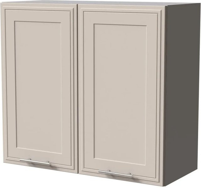 Hängeschrank Feldmann-Wohnen Salo in Kaschmir Grau Matt mit Kassettenoptik, B/T/H: 80 x 32,5 x 72 cm - Bild 1