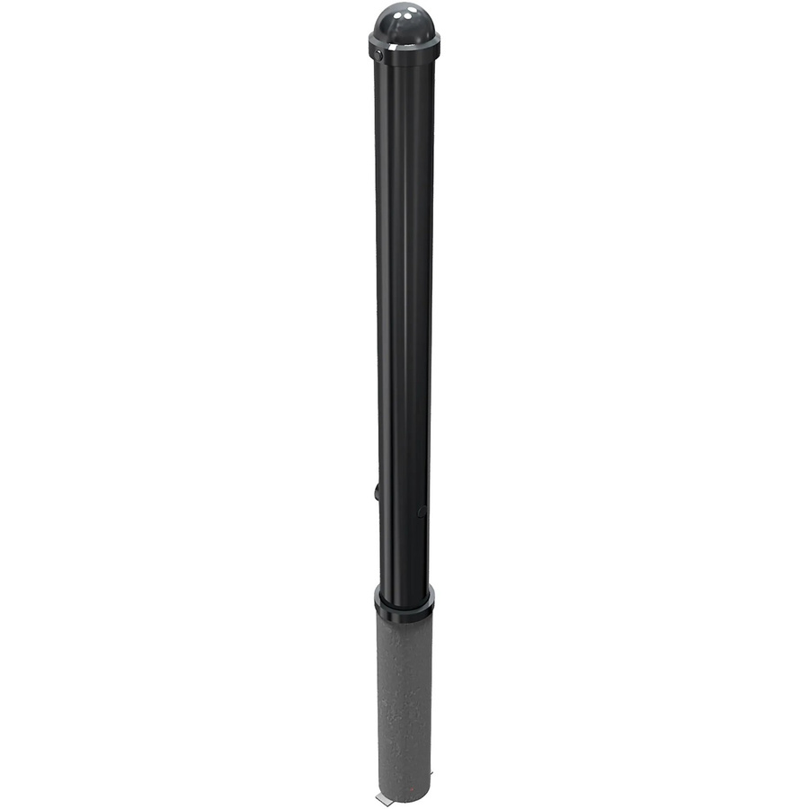 Schake Stilpfosten mit Hablkugel und Herausnehmbarkeit in Anthrazit RAL7016, Durchmesser: 76 mm - Bild 2