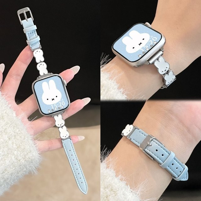 Miffy Uhrenarmband Leder, pink, Kinder, Huawei Watch Fit 4/Fit 3/Fit 4 Pro - Bild 1