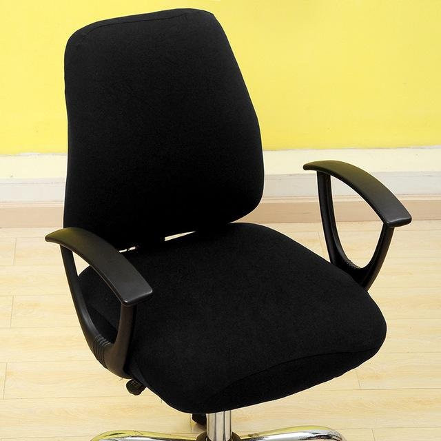 Weißer Regen Stretch-Sitzbezug für geteilte Sessel und Bürostühle, elastischer Bezug aus Polyester und Elasthan im modernen Stil - Bild 1