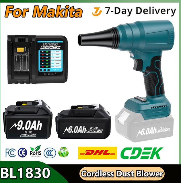 Makita Akku-Staubgebläse für 18V LXT Akkus inklusive Ladegerät - Bild 1