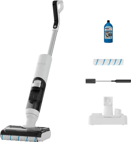 Rowenta X-Clean 5 Pro GZ5435 Akku-Saugroboter in Weiß mit Self-Cleaning-Dock und Anti-Tangle-Roller - Bild 1