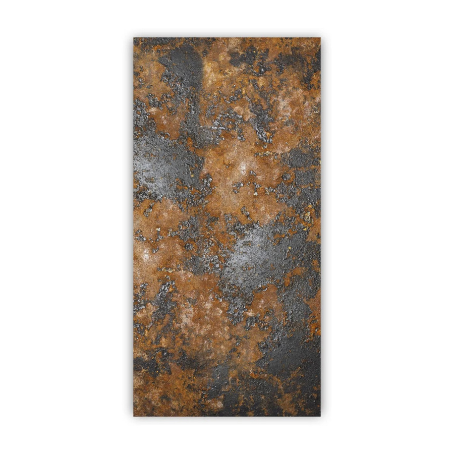 Walllux Duschrückwand Industrial Rust in Steinoptik aus Alu-Verbund, Farbe: Braun/Multicolor, B/H: 125 x 255 cm, Stärke: 3 mm - Bild 2