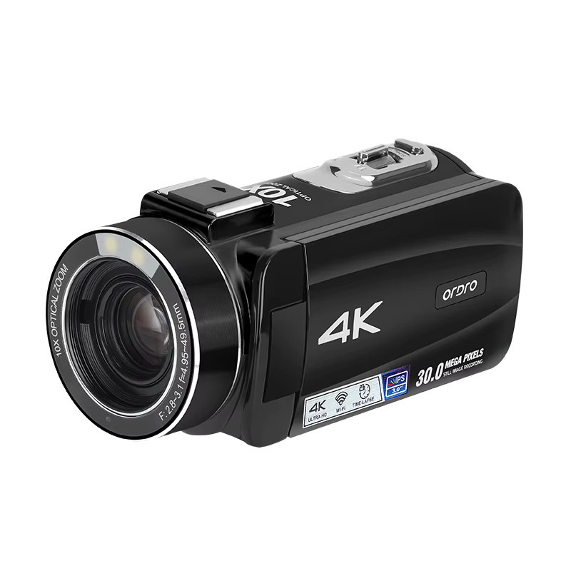 ORDRO Z88 4K Digitale Videokamera Camcorder mit 10-fach optischem Zoom für Vlog in Rot und Schwarz - Bild 2