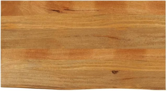 vidaXL Tischplatte aus Massivholz Mango mit Baumkante, Braun, B: 110 cm, T: 60 cm, H: 2,5 cm - Bild 1