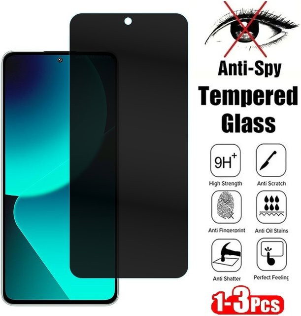Motorola Anti-Spion Panzerglas Displayschutz Folie für Moto Z4, Moto G Pure, Moto G8 Plus und Moto G50 5G, Transparent - Bild 1