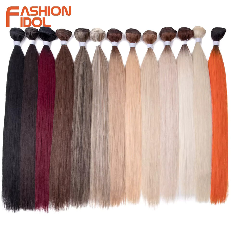 MODE IDOL Haar Extensions, Synthetische Tressen, Ombre Blonde, 200g - Bild 2