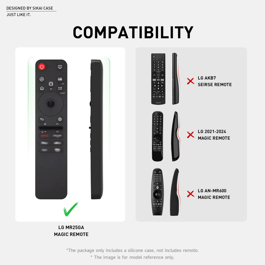 SIKAI Silikonhülle für LG Magic Remote MR25GA und MR21GA, kompatibel mit LG OLED Smart TV AI-C5, B5, G5 und M5 Serien - Bild 3