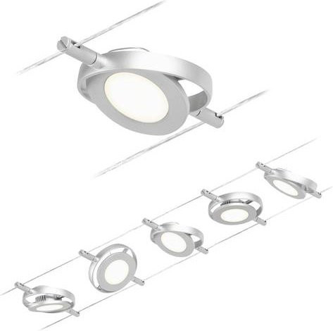 Paulmann Seil-Komplettsystem LED in Chrom Matt, erweiterbar - Bild 1