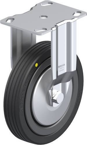 Blickle Bockrolle BKPA-VPA 125K-EL-FA in Schwarz und Grau aus Stahl mit 125 mm Rad-Durchmesser und 75 kg Tragfähigkeit - Bild 1