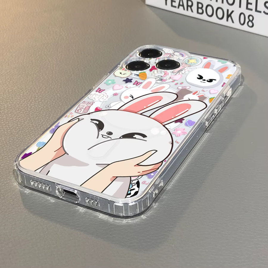 Potdemiel Cartoon K-Kids Strays MagSafe Magnetische Handyhülle für iPhone 17 Air 16 15 14 Plus 13 12 11 Pro Max X Xs XR 8 SE, Transparent - Bild 2