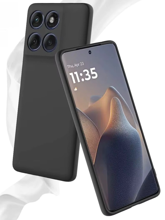 Stoßfeste Schutzhülle aus Flüssigsilikon für Motorola Moto G86 G56 G85 G35 G84 G54 G34 G24 G14 G04 in Schwarz oder Lila - Bild 6