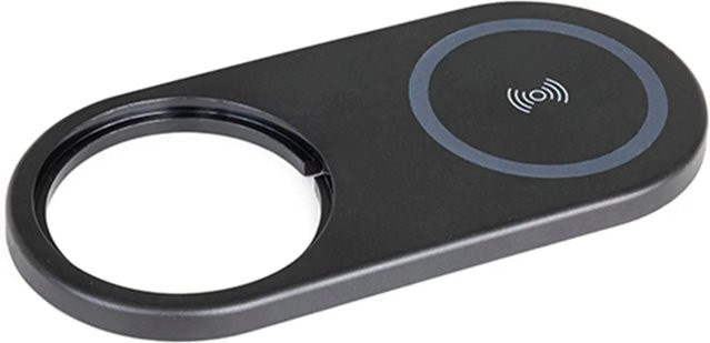 EVOline One Disq Wireless Charger mit USB-C Anschluss in Schwarz für One Einbausteckdosen - Bild 1