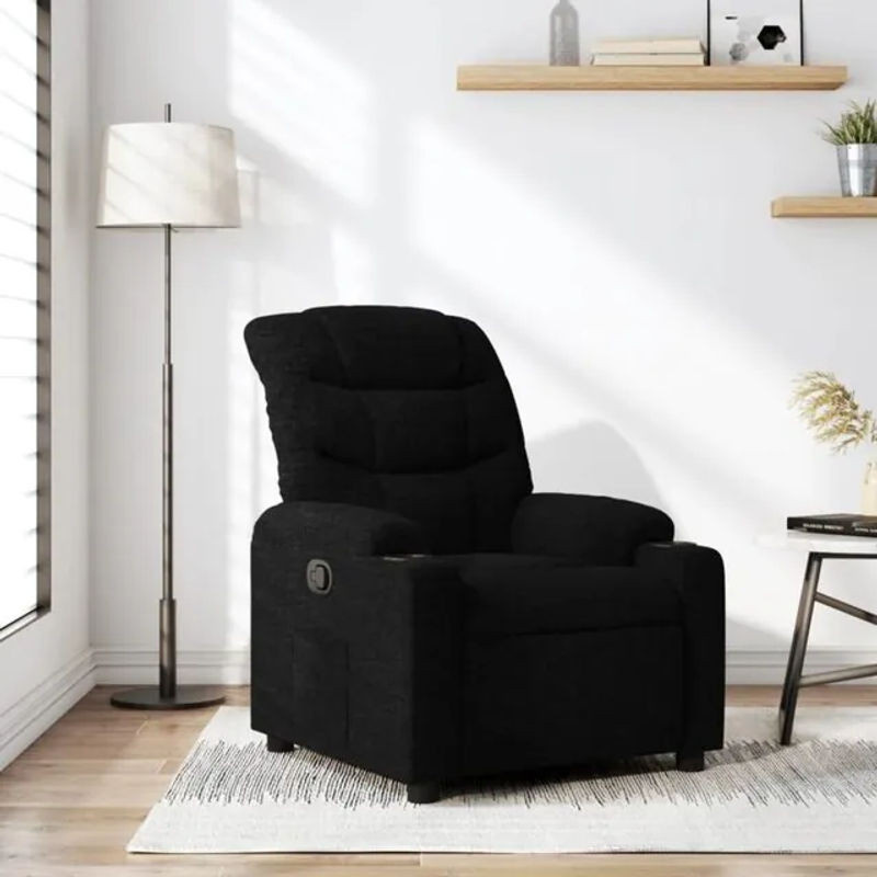 Vidaxl Relaxsessel aus Stoff in Schwarz - Bild 1