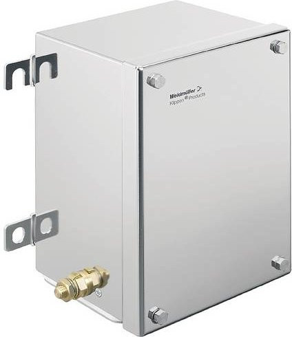 Weidmüller KTB FS 221513 S4E4 Gehäuse aus Edelstahl in Silber, B: 15,2 cm, H: 22,9 cm, T: 13,3 cm - Bild 1
