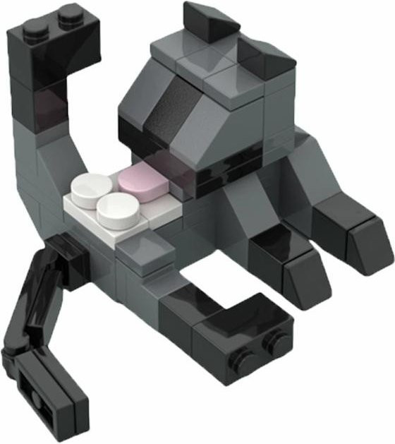 Kreatives Zoo Bauklötze Tier-Modell-Set, Nashorn, Gans, Milch Kuh, Spielzeug - Bild 1
