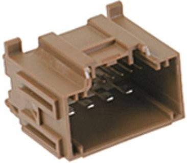 Molex Einbau-Stiftleiste Standard mit 14 Polen und Rastermaß 2.54 mm und 5.25 mm in Schwarz und Braun - Bild 1