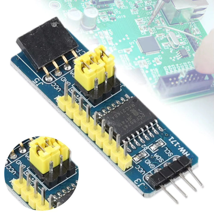 LAIMANEI I2C-Bus I/O Expander PCF8574 IO Erweiterungskarte in Blau - Bild 2
