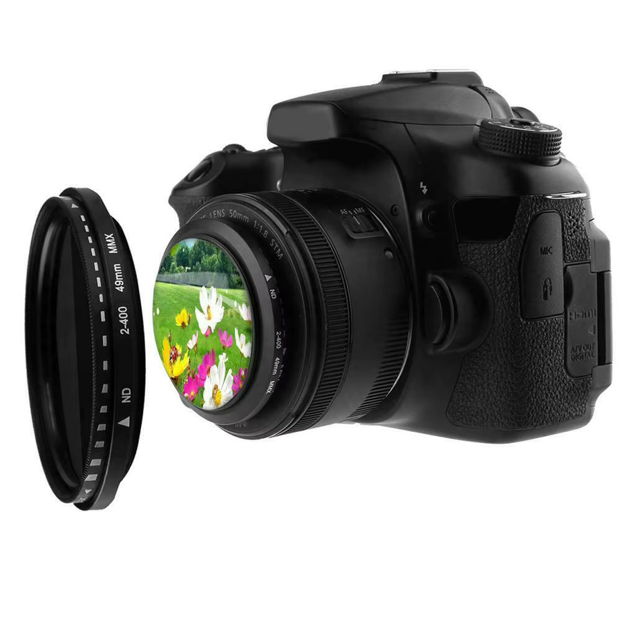 Fader Variabler ND-Filterdimmer ND2 bis ND400 für Fotografie-Kameraobjektive in Schwarz - Bild 3