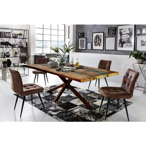 SIT Tisch TABLES & CO aus Holz in Braun mit Live Edge Design, Höhe: 76 cm, Tiefe: 100 cm - Bild 2