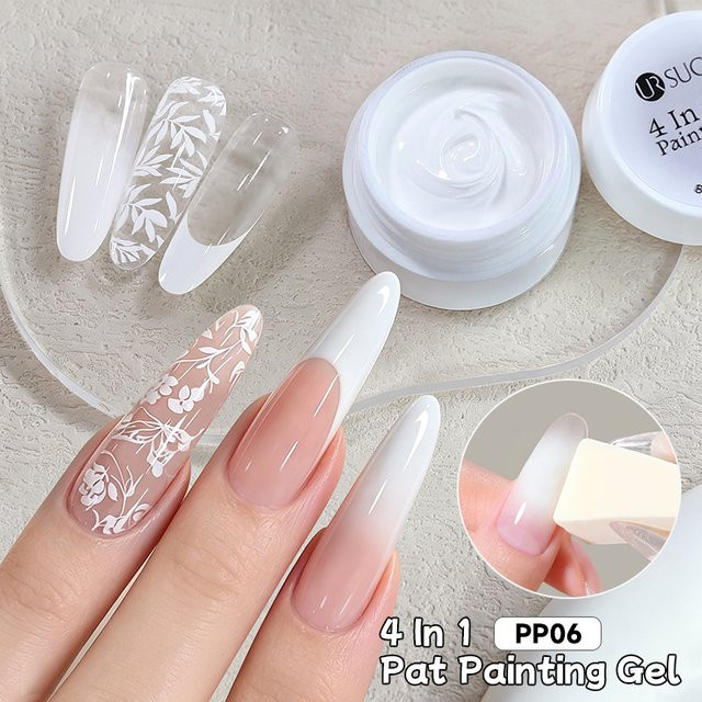 UR SUGAR Pat Painting Gel Nagellack, Weiß, Glänzend - Bild 1
