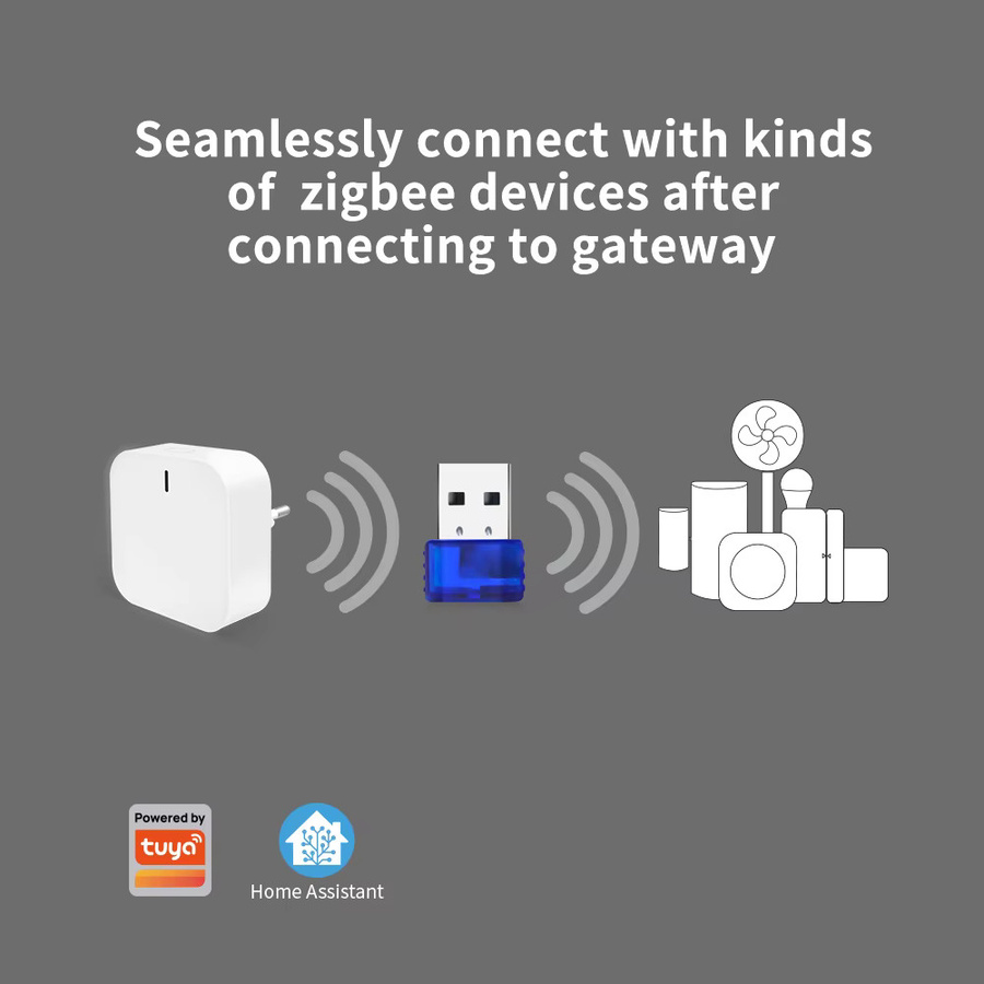 Lincukoo Mini ZigBee 3.0 Signalverstärker USB-Repeater in Blau für Tuya, Home Assistant und Zigbee2MQTT - Bild 3